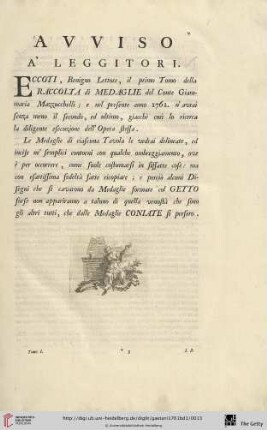 Avviso a ' leggitori