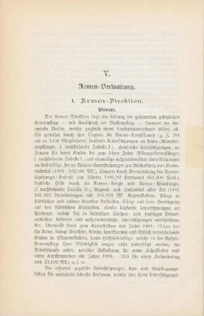 V. Armen-Verwaltung