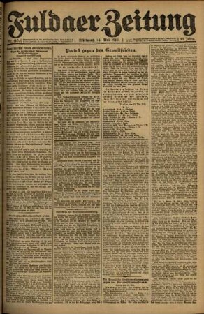Ausgabe vom Mittwoch, den 14. Mai 1919.
