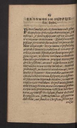 Erasmus in supput. Err. Bed.