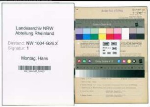 Entnazifizierung Hans Montag , geb. 24.02.1898 (Bankangestellter)