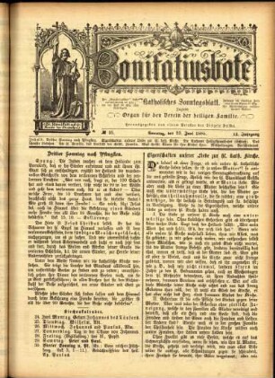 Ausgabe vom Sonntag, den 23. Juni 1895.