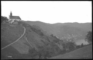 Salesel. Blick nach dem Dubitzer Kirchlein und auf Salesel