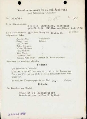 Haag, Christian