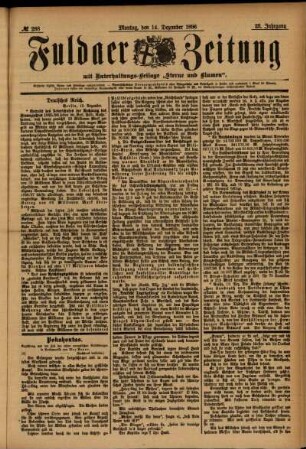 Ausgabe vom Montag, den 14. Dezember 1896.
