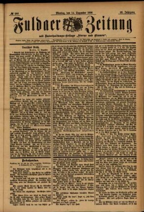 Ausgabe vom Montag, den 14. Dezember 1896.