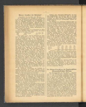 Die Südsee-Expedition der Hamburgischen Wissenschaftlichen Stiftung.