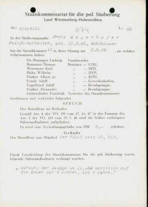 Mayerhofer, Franz
