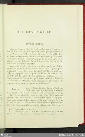 I. Julien en Gaule