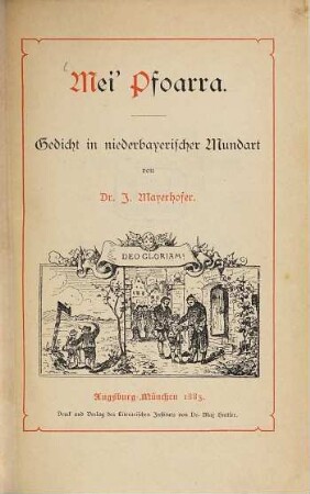 Mei' Pfoarra : Gedicht in niederbayerischer Mundart