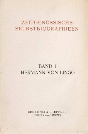 Meine Lebensreise : Autobiographie