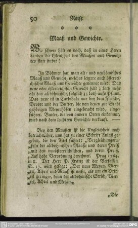 Maaß und Gewichte