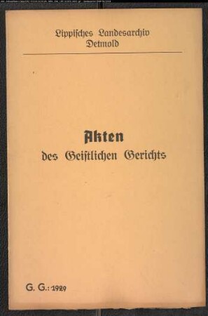 Anna Catharina Ties, Tochter von Hermann Ties zu Caldorf (Kalldorf) gegen Hanß Krietenstein, Sohn des Großkötters Moritz Krietenstein in Kalldorf, wegen einer Eheklage