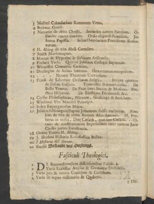 Fasciculi Theologici