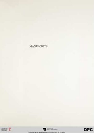 Manuscrits (Nr. 56-78)