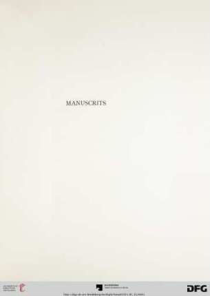 Manuscrits (Nr. 56-78)