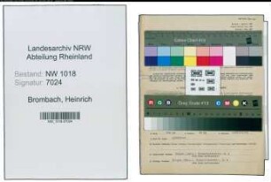 Entnazifizierung Heinrich Brombach , geb. 25.09.1892 (Arbeiter)