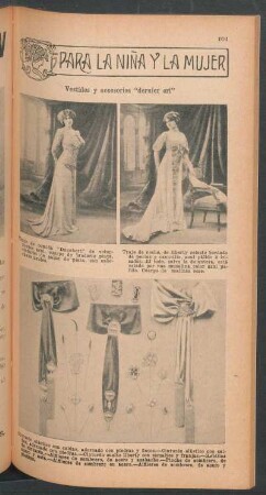Vestidos y accesorios "dernier cri" - [Ilustración] : Para la niña y la mujer