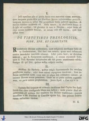 De Virtutibus Theologicis, Fide, Spe Et Charitate.