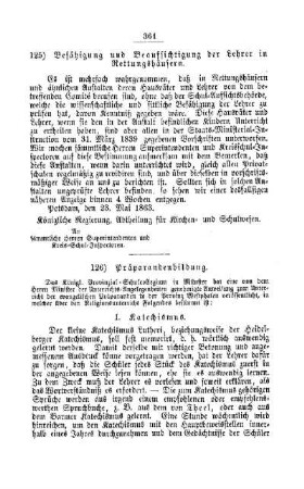 Präparandenbildung : [III. Seminarien, Bildung der Lehrer und deren persönliche Verhältnisse]