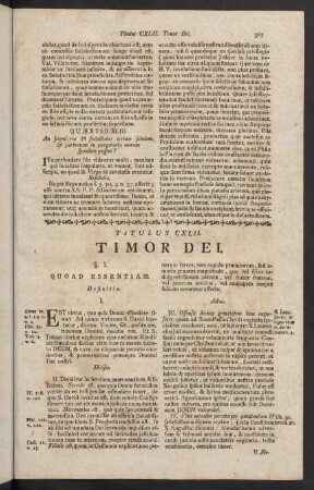 367-385, Titulus CXLII. Timor Dei.