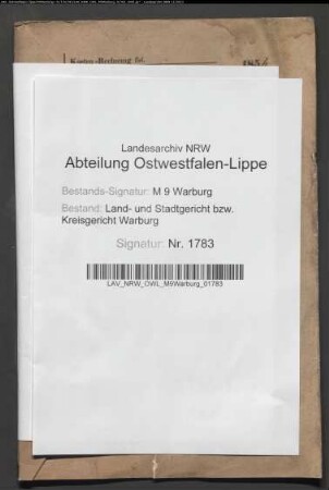 Erblasser: Knaup, Therese, geb. Hillebrand: