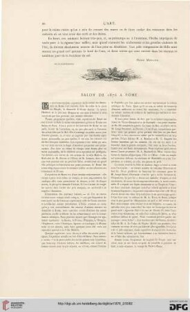 Salon de 1876 à Rome