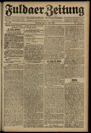Ausgabe vom Dienstag, den 12. Juni 1917.