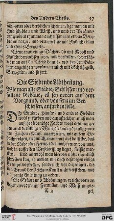Die Siebende Abtheilung