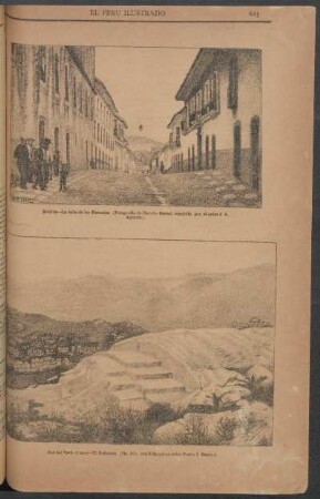 [Vista del] Sur del Perú - Cuzco - El Rodadero. : (De foto. remitida por el señor Pedro J. Bravo.)