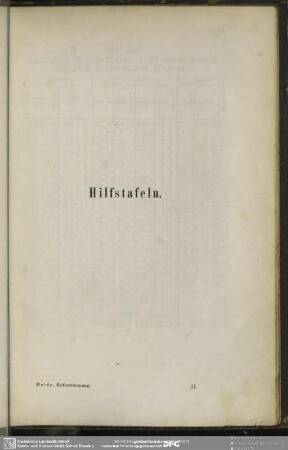 Hilfstafeln