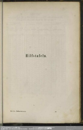 Hilfstafeln