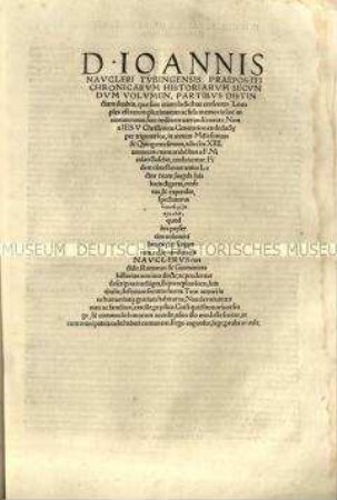 Weltchronik des Johannes Naucler, Bd. 2