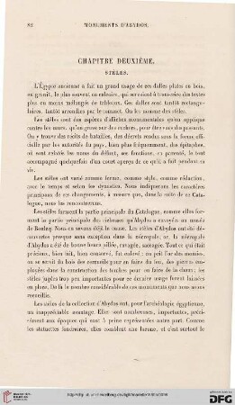 Chapitre deuxième: Stèles
