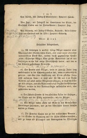 12-28, IIIter Titel. Politischer Bürgerstand. - Vter Titel. Von der Gesetzgebenden Gewalt.