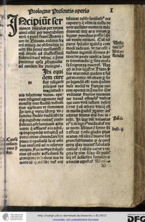 [M]ihi equidem cure fuit religiose principes tue magnitudinis dilectione victus...