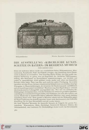 22: Die Ausstellung "Kirchliche Kunstschätze in Bayern" im Residenz-Museum