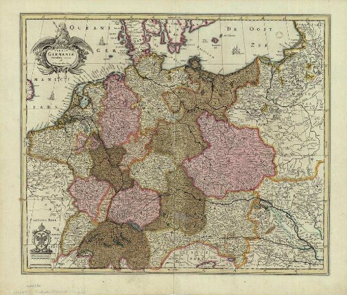 Tabula Germaniæ emendata recens per I. Bormeester Exc.