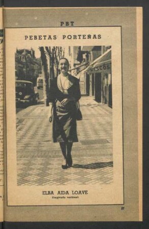 Elba Aida Loave, empleada nacional - [Fotografía] : Pebetas porteñas