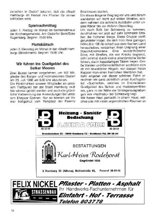 Wir fuhren ins Quellgebiet des Selker Moores