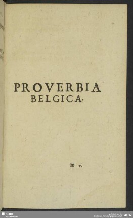 Proverbia Belgica