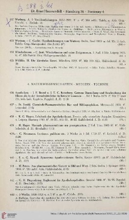 Naturwissenschaften, Medizin, Technik (Nr. 436-520)