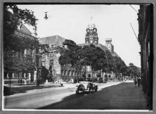 Dresden, Ringstraße, Blick zum Neuen Rathaus