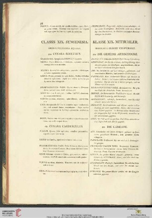 Classis XIX. Syngenesia