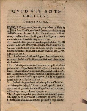 Disputatio theologica quod papa Romanus sit antichristus ille, de quo prophetae et apostoli praedixerunt : quae VII. et XXI. Septemb. horis antemeridianis in auditorio theologico habebitur