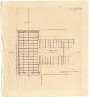 Döllgast, Hans; München; Alte Pinakothek, Wiederaufbau - Sparrenlage