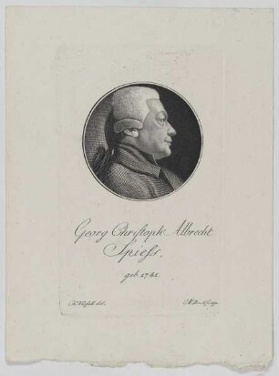 Bildnis des Georg Christoph Albrecht Spiess