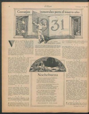 Consejos inmorales para el nuevo año 1931
