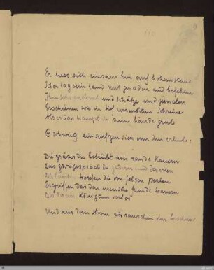 Er liess sich einsam hin auf hohem steine : [SW III: H14]; [SW III, S. 97/147]