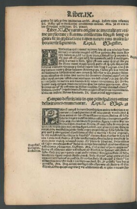 Liber .XI. De natura origine ac immortalitate anime intellective ...